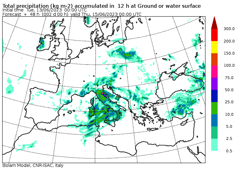 allerta meteo mercoledì 14 giugno