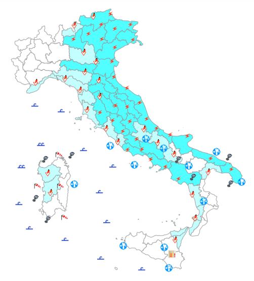 bollettino meteo protezione civile 1 luglio