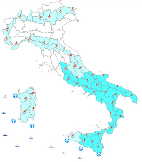 bollettino meteo protezione civile 15 giugno