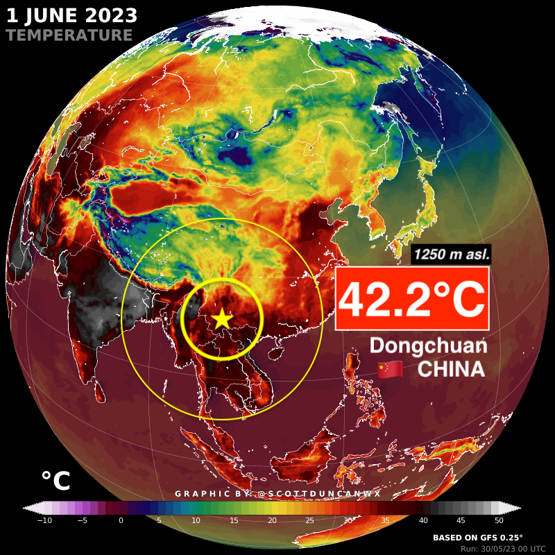 caldo cina 1 giugno 2023