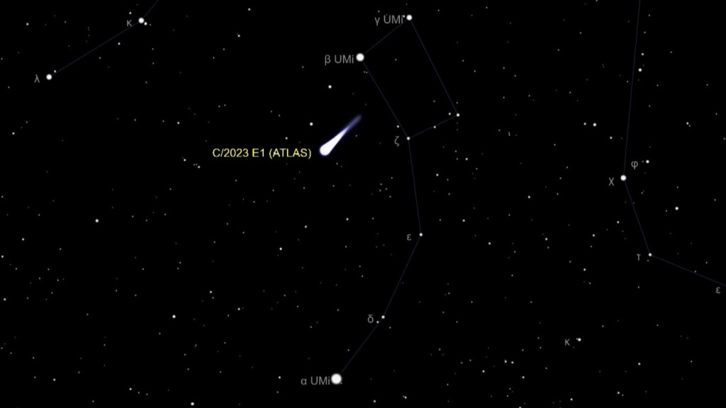 cometa atlas orsa minore