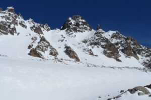 crollo della cima di una montagna in Tirolo in Austria