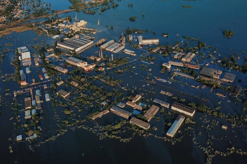 diga inondazioni Kherson