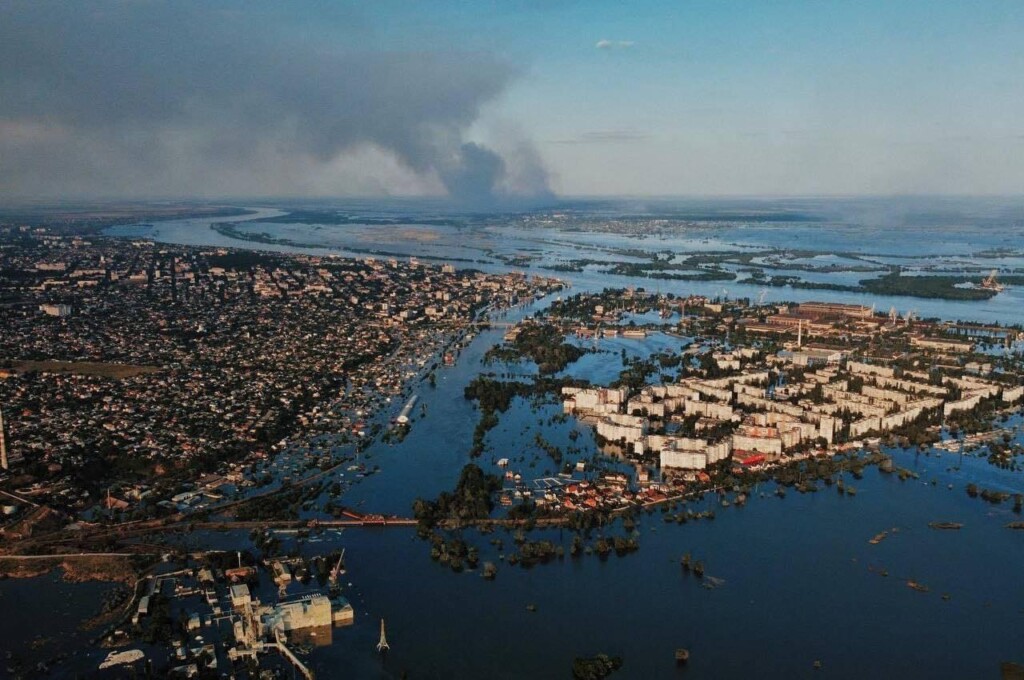 diga inondazioni Kherson