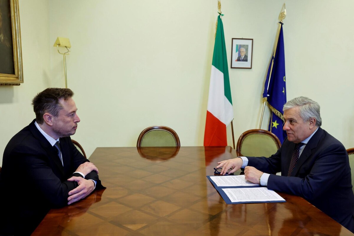 L'incontro tra Elon Musk e il Ministro degli Esteri Antonio Tajani