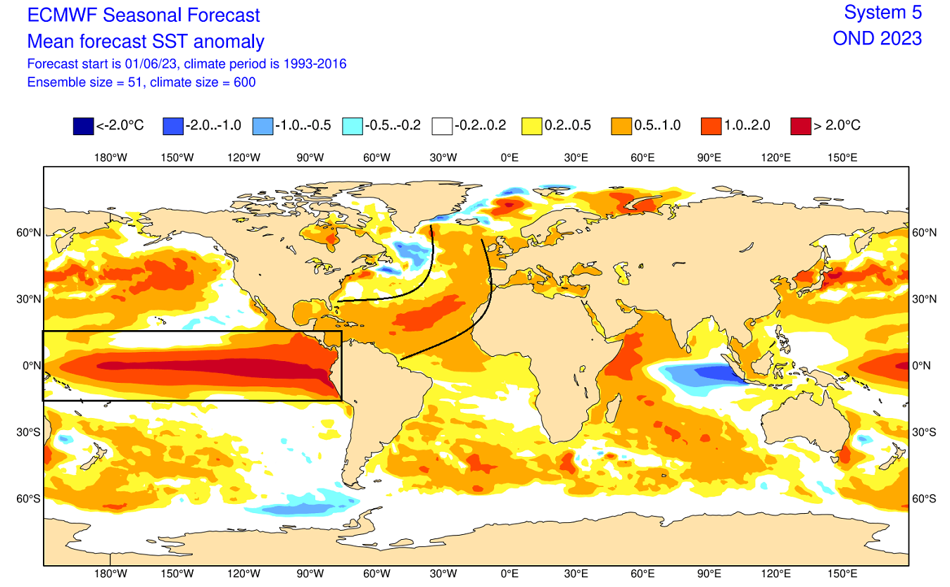 previsioni El Niño 2023