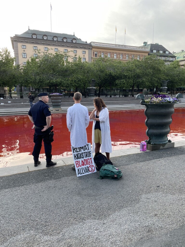 protesta Extinction Rebellion stoccolma