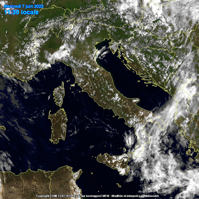satellite meteo animato 7 giugno 2023