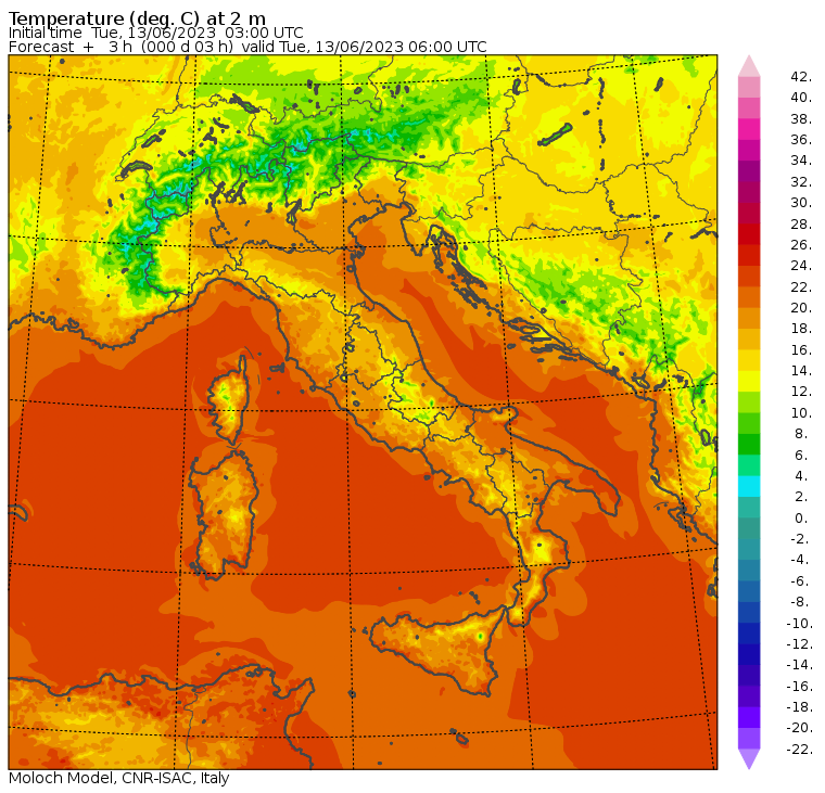 temperature minime oggi