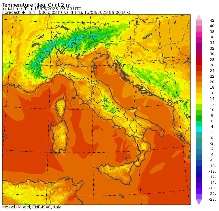 temperature minime oggi