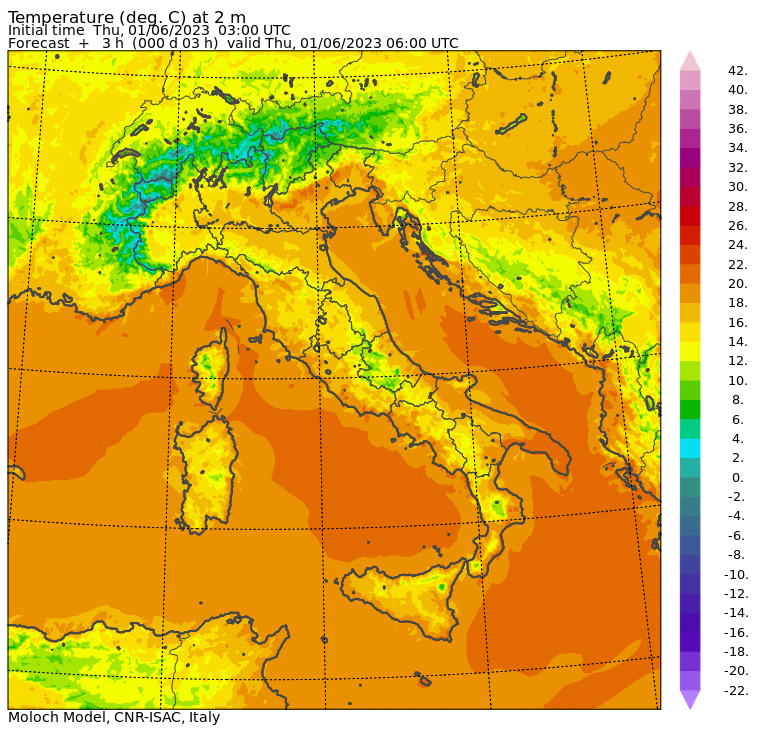 temperature minime oggi