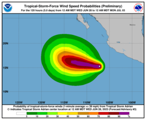 tempesta tropicale adrian uragano