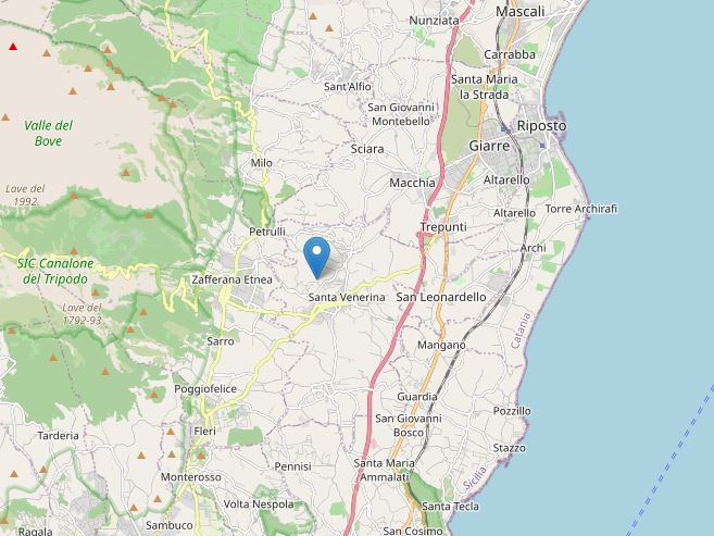 terremoto catania santa venerina