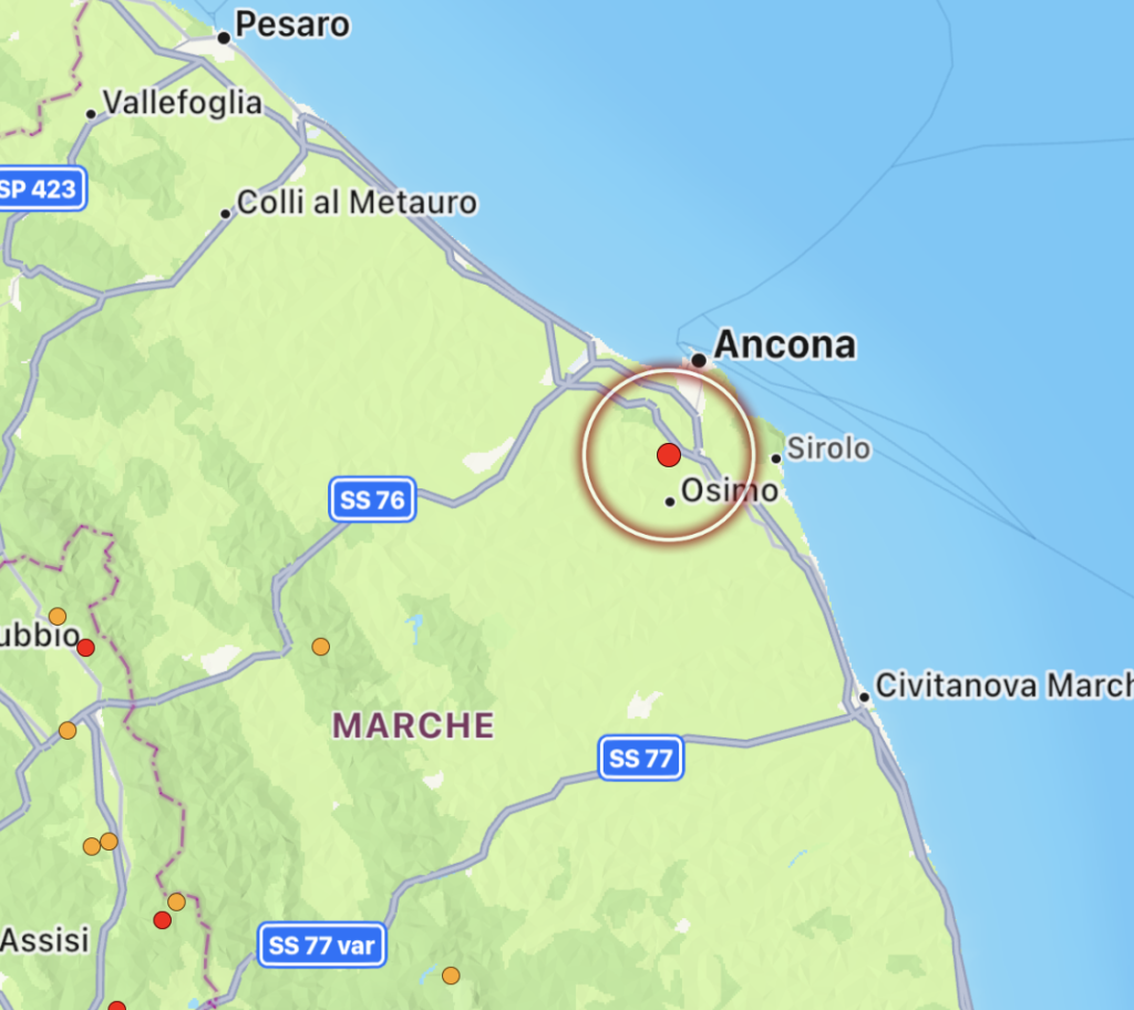 terremoto offagna marche