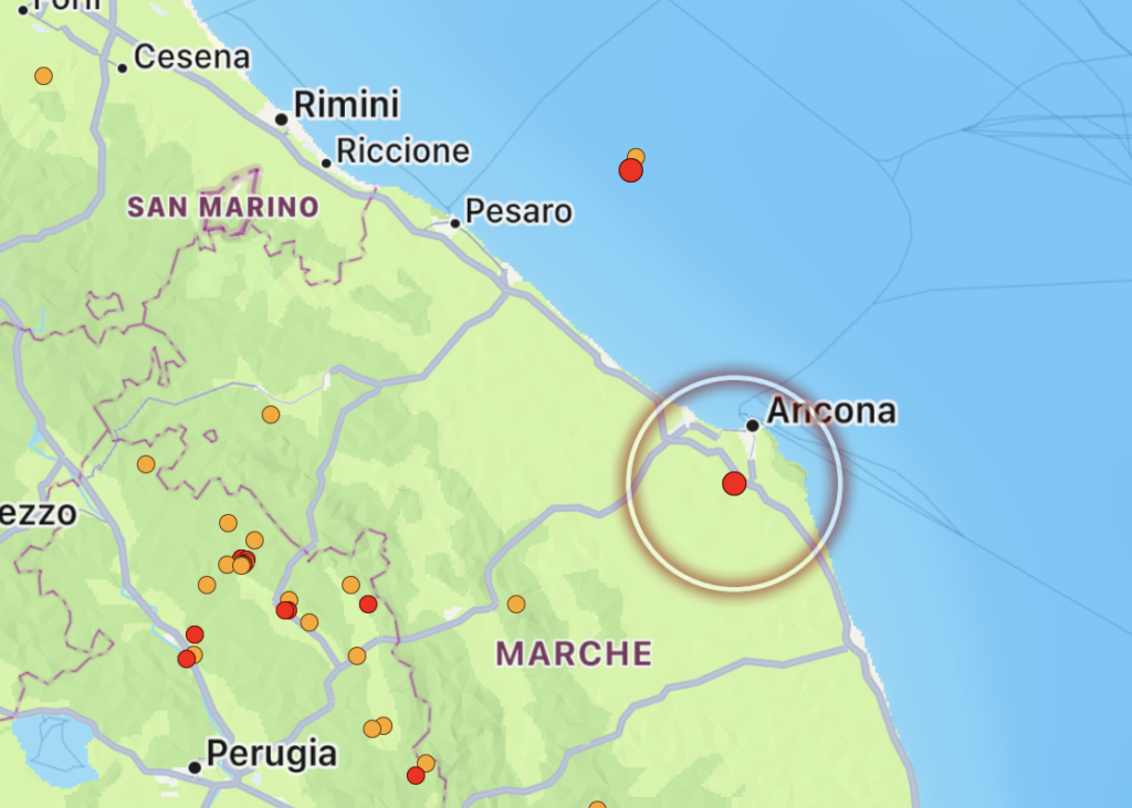 terremoto offagna marche
