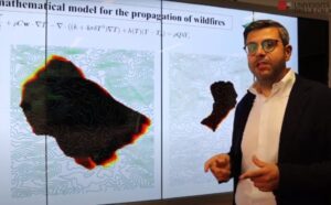 modello matematico previsionale sulla propagazione degli incendi
