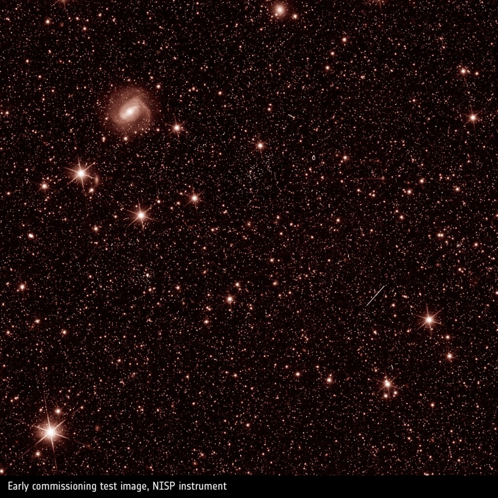 Prima immagine di Euclid in luce infrarossa (solo zoom)