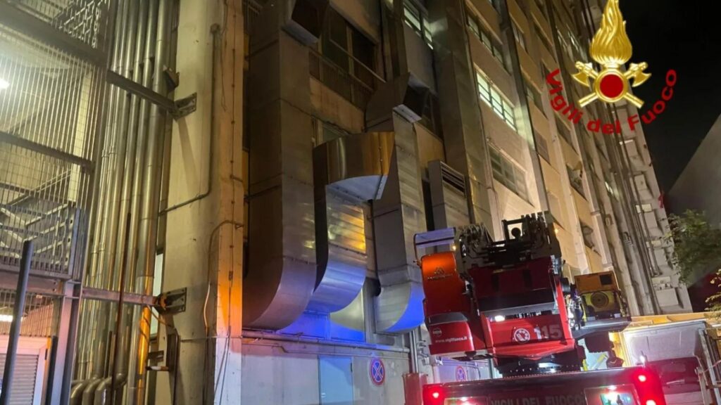 incendio al Policlinico di Genova