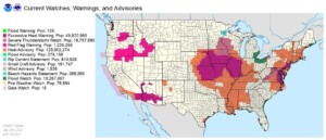 allerta caldo maltempo usa