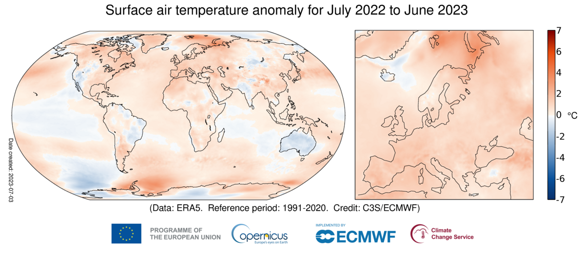 anomalia temperatura luglio 2022-giugno 2023