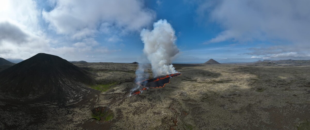 eruzione vulcanica islanda 10 luglio 2023