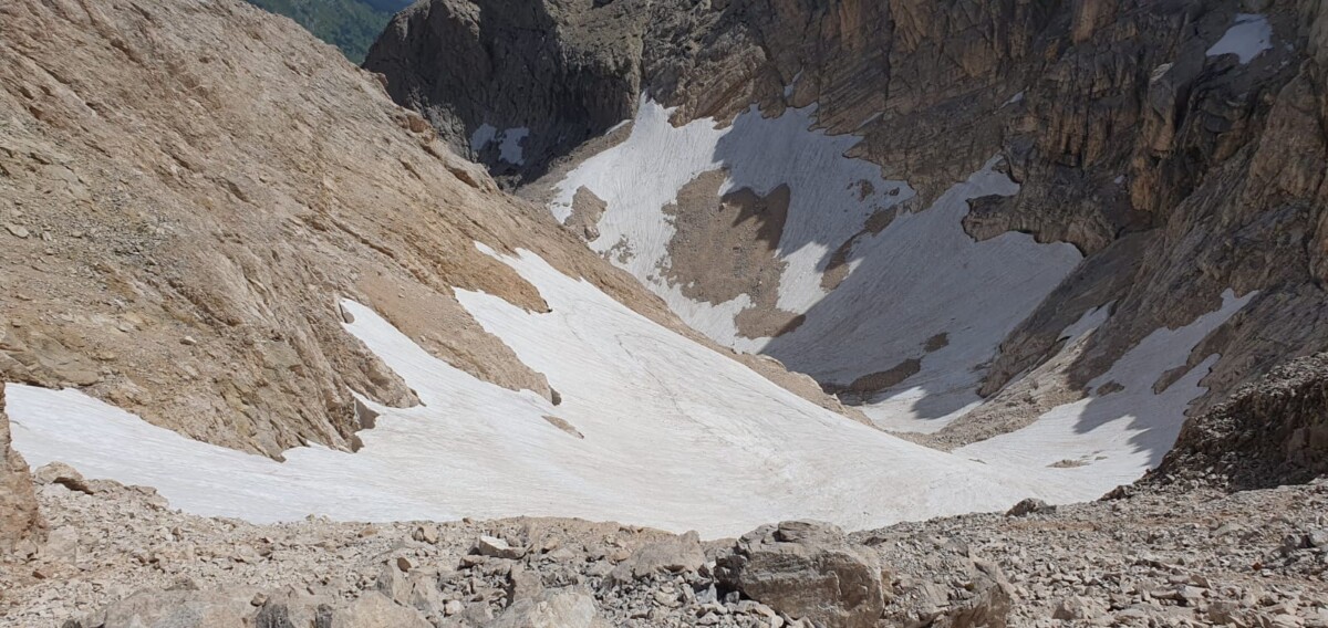 Il glacionevato del Calderone in splendida forma - foto di Paolo De Luca