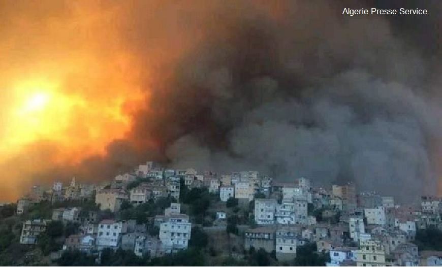 incendi Nord Algeria