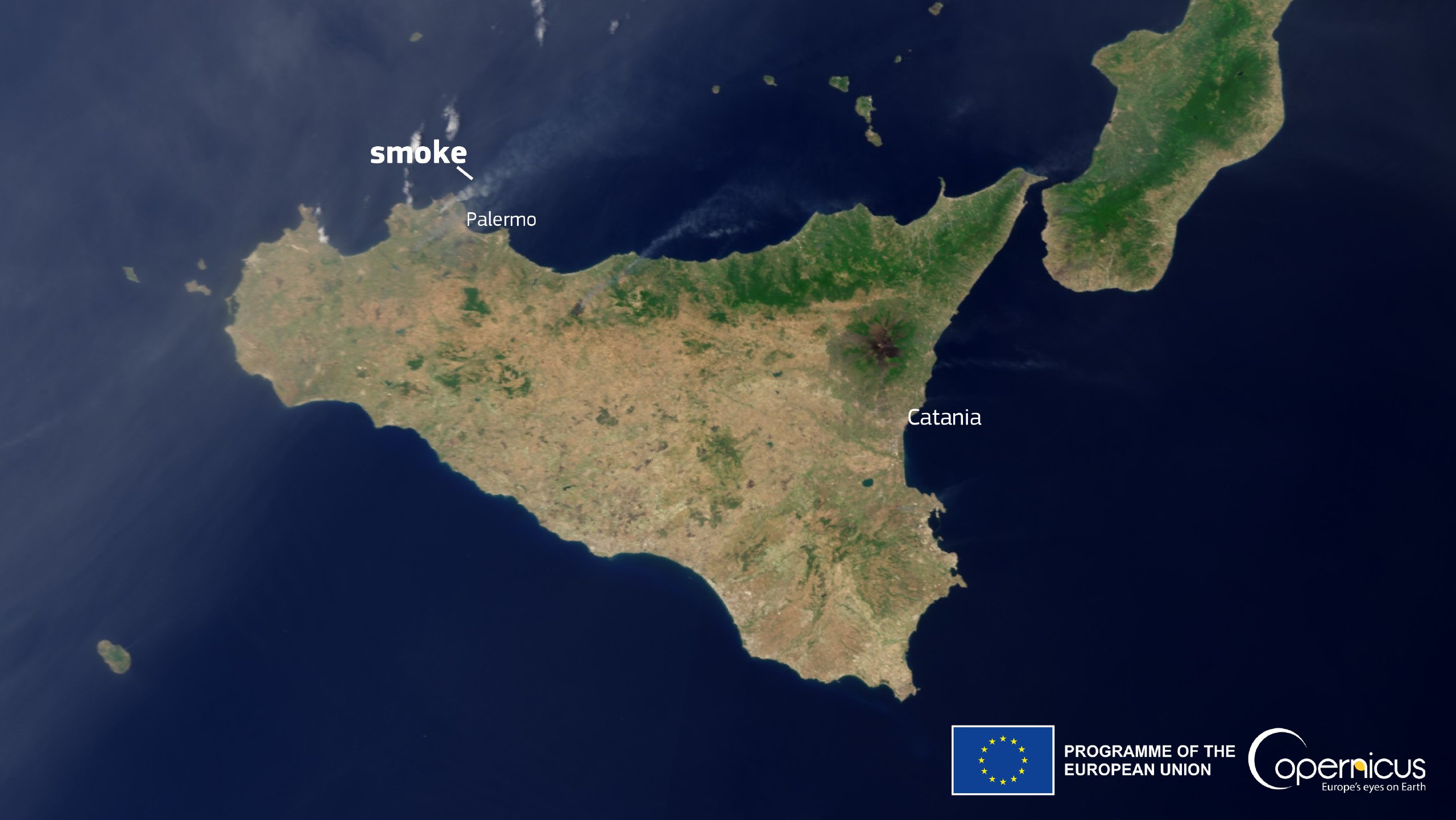 incendi satellite sicilia