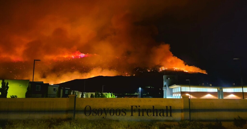 incendio Osoyoos canada