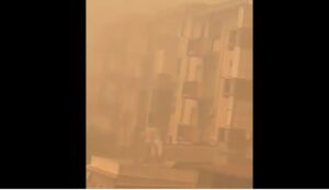incendio nel quartiere Borgo Nuovo a Palermo