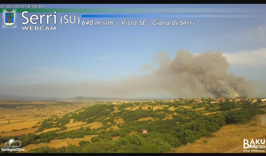 incendio serri sardegna