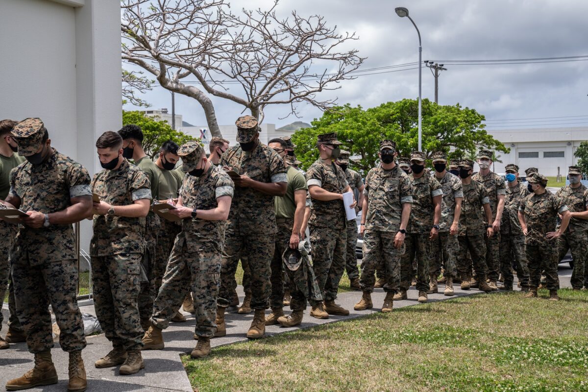 U.S Marines On Okinawa Receive Coronavirus Vaccination