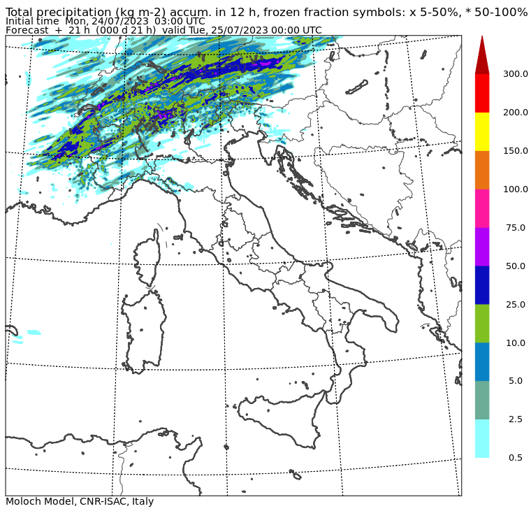 meteo italia piogge 24 luglio 2023 sera