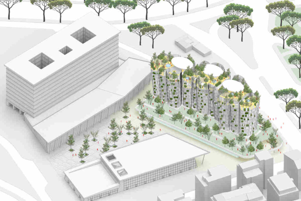 progetto residenziale di di Mario Cucinella Architects