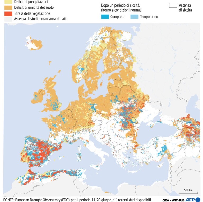 siccità europa 20 giugno 2023