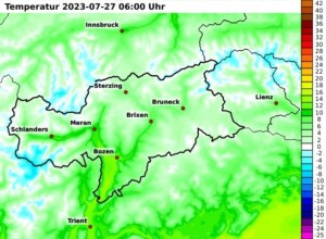 temperature alto adige oggi