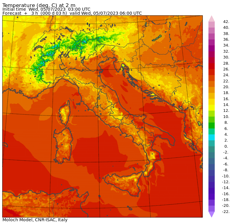 temperature minime oggi