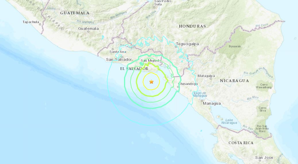 terremoto el salvador centroamerica