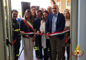 inaugurazione sede dei vigili del fuoco di Amelia
