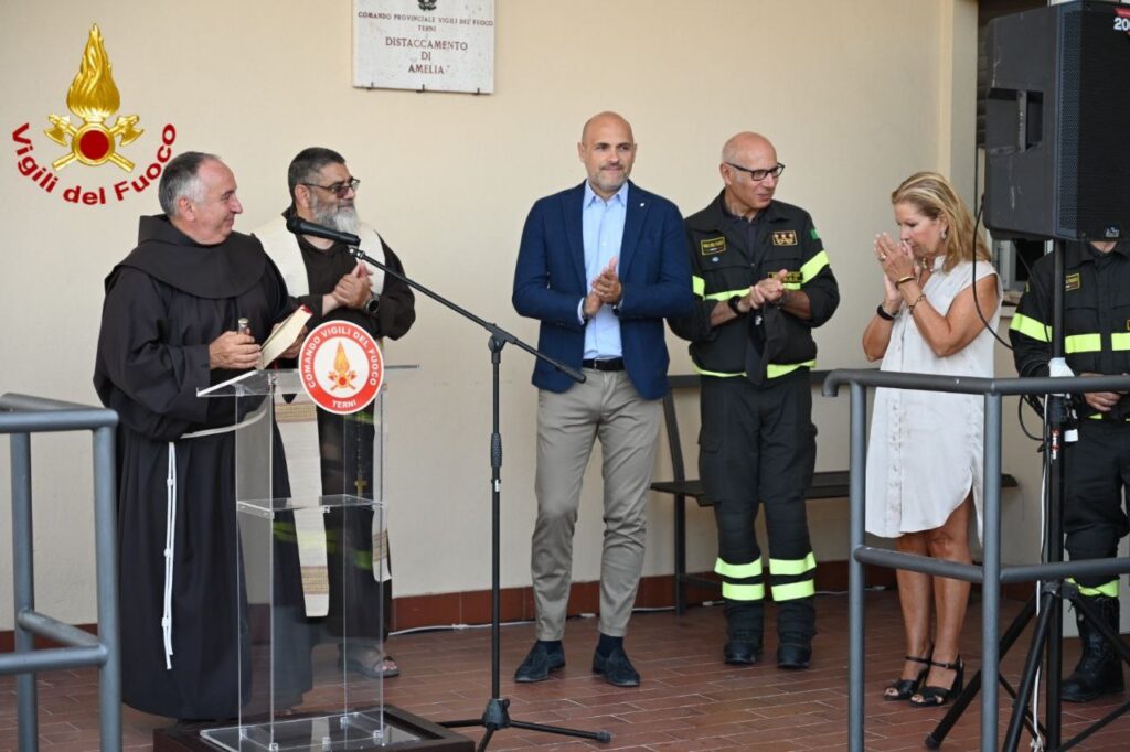 inaugurazione sede vigili del fuoco di Amelia