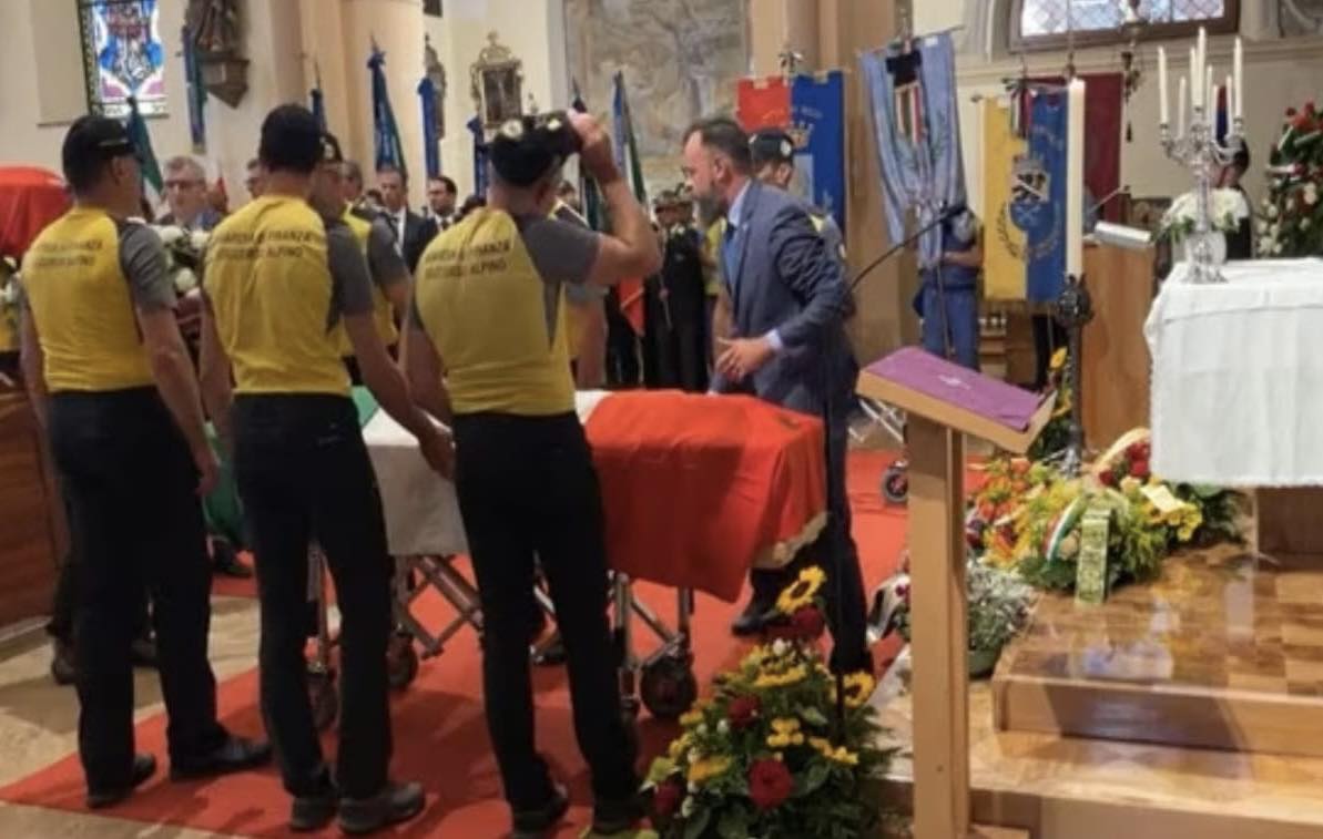 funerali di Giulio Alberto Pacchione e Lorenzo Paroni