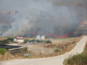 Incendio Diga del Basentello