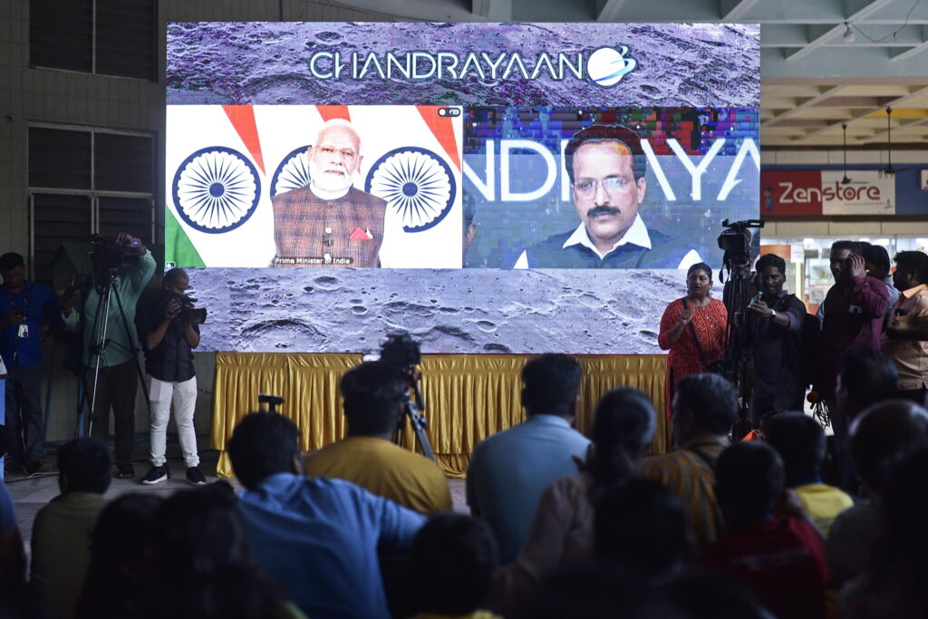 India's Chandrayaan-3 mission craft lands on the Moon