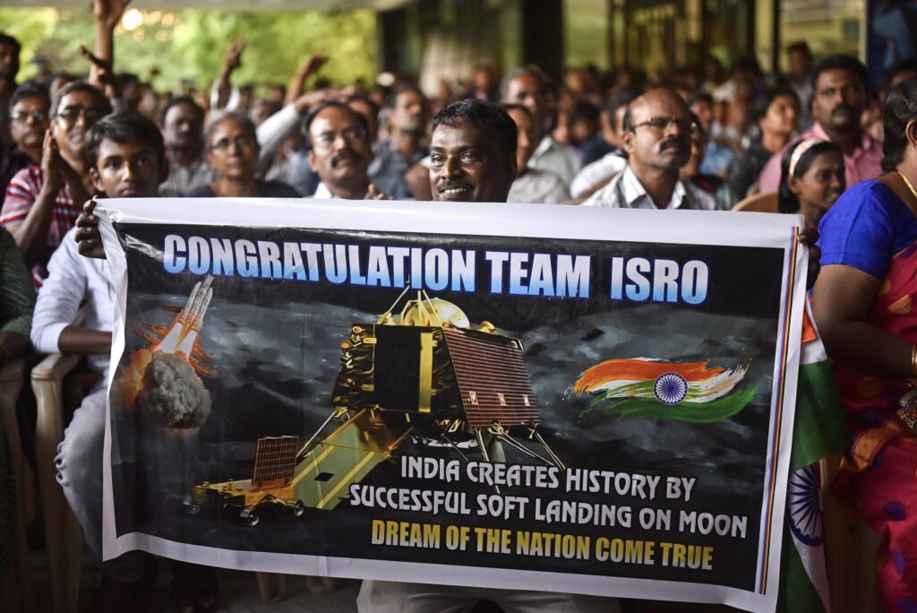 India's Chandrayaan-3 mission craft lands on the Moon