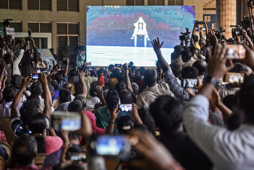 India's Chandrayaan-3 mission craft lands on the Moon