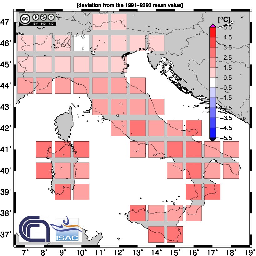 anomalie clima luglio 2023 italia