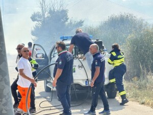 incendio l'aquila
