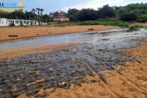liquami in mare ad Agrigento