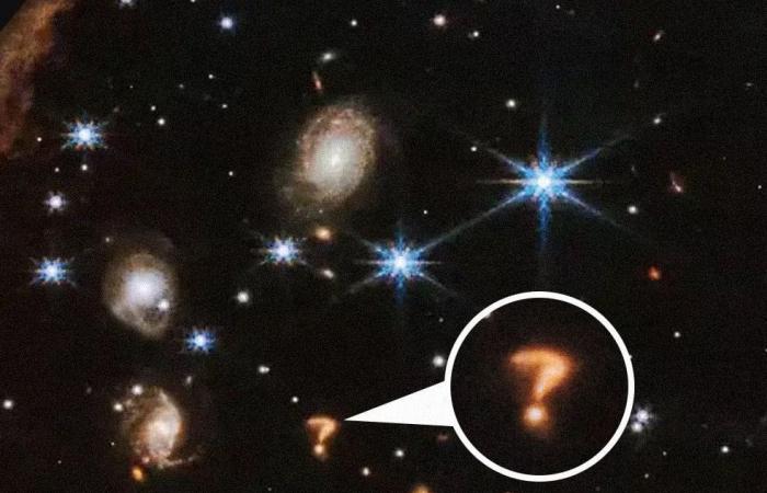 telescopio webb punto interrogativo