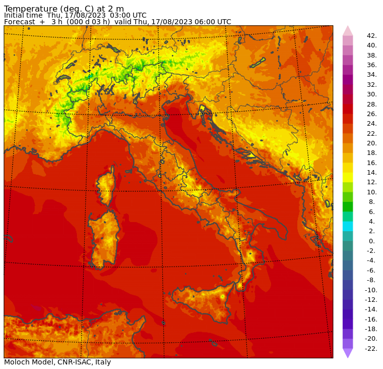 temperature minime oggi